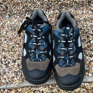 Columbia Black and Blue Outdoor Shoes